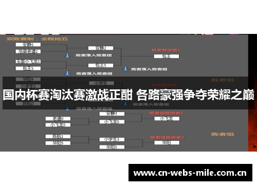 国内杯赛淘汰赛激战正酣 各路豪强争夺荣耀之巅